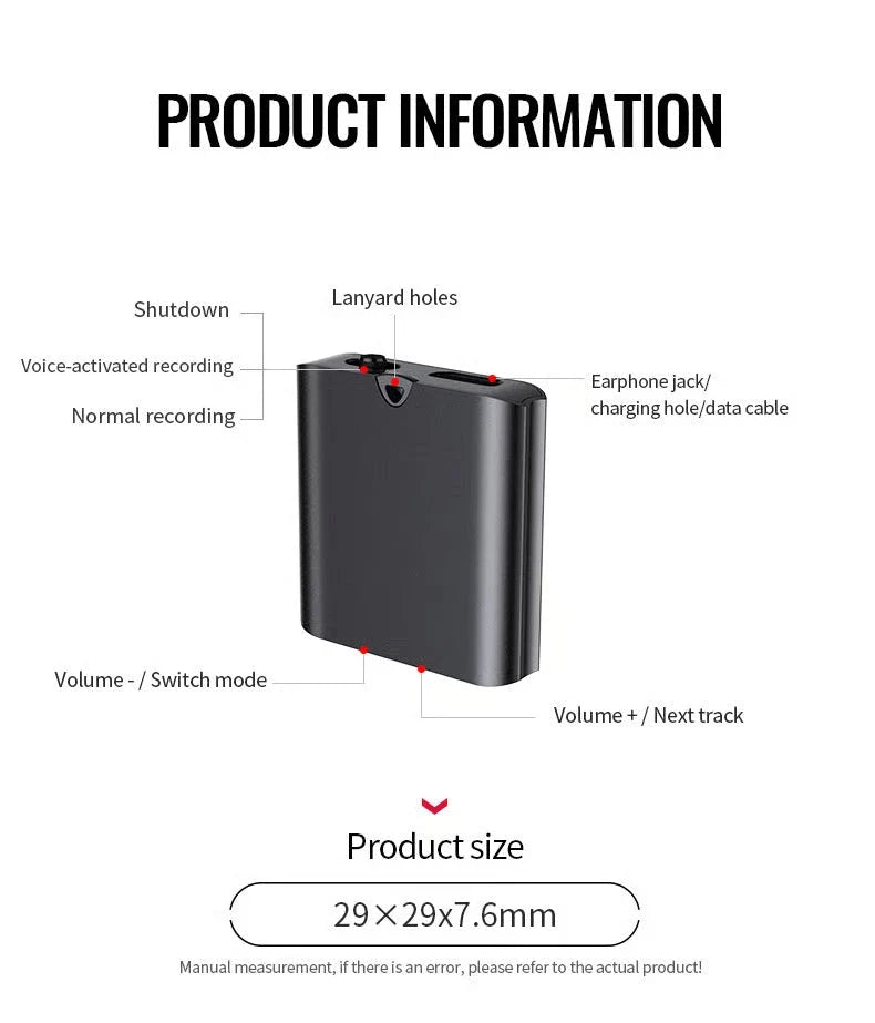 Spy Magnetic Voice Recorder